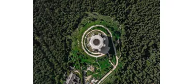 Veduta dall'alto di Castel del Monte