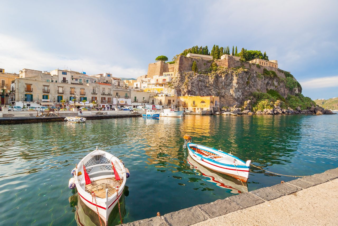 coast in Lipari Island, Sicily, Italy