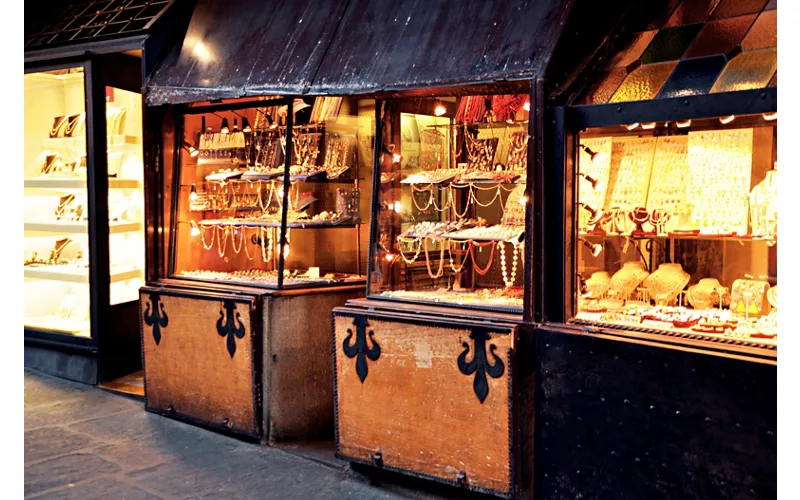 Le gioiellerie di Ponte Vecchio