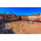 Photo from above over Piazza del Campo, Siena.