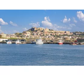 View of Milazzo from the sea