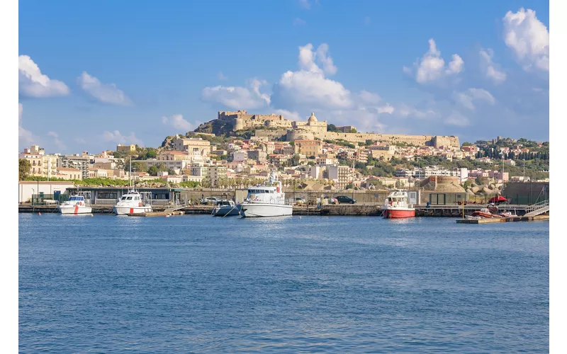 View of Milazzo from the sea