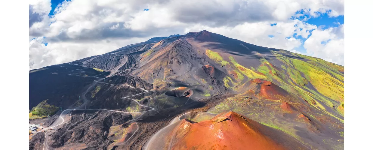 The lunar landscape on Mount Etna