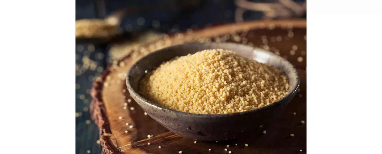 Foto di un piatto di cous cous.