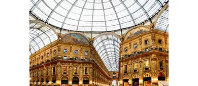 The covered passageway of Galleria Vittorio Emanuele II