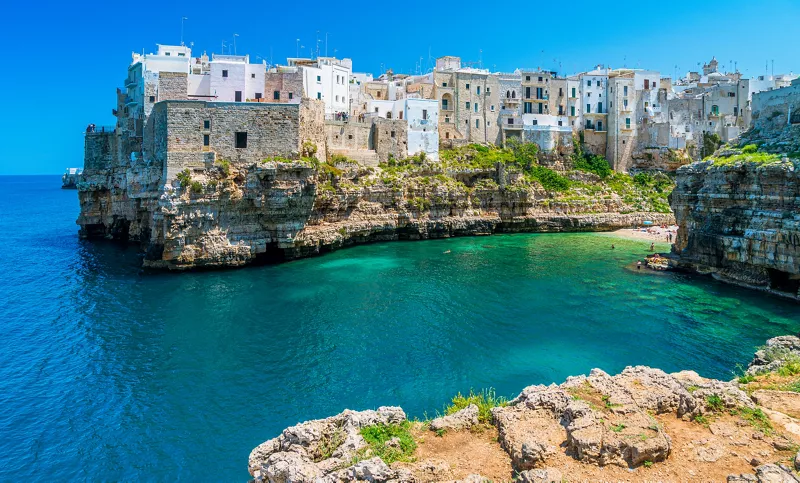 The historic centre of Polignano a Mare