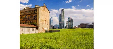 Le case e il Bosco Verticale