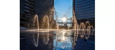 Le fontane di Piazza Gae Aulenti