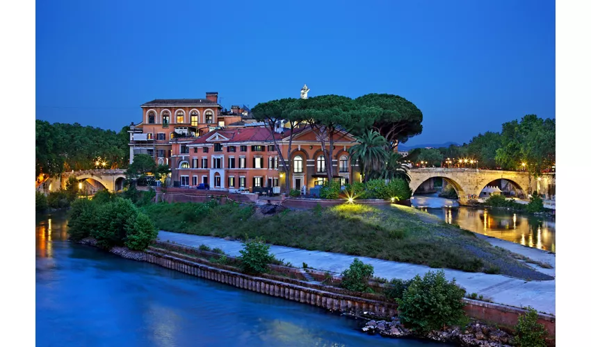 View of the two bridges, Cestio and Fabricio