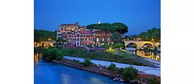 View of the two bridges, Cestio and Fabricio