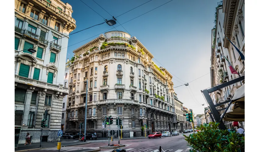 Tipico edificio elegante a Porta Venezia