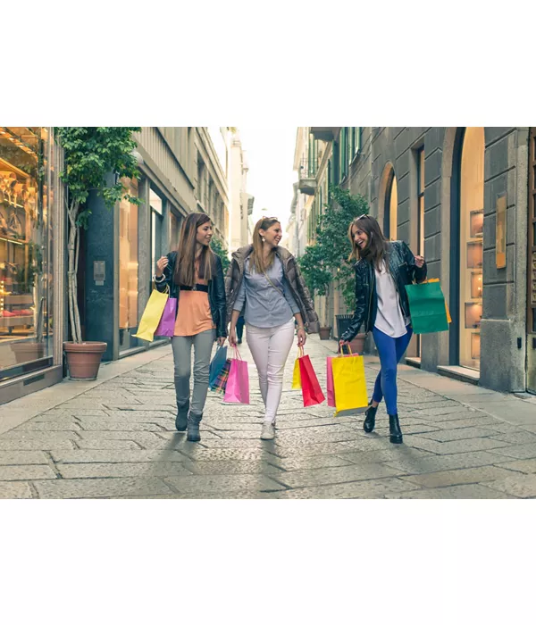 Shopping in Milan the Fashion district Italia