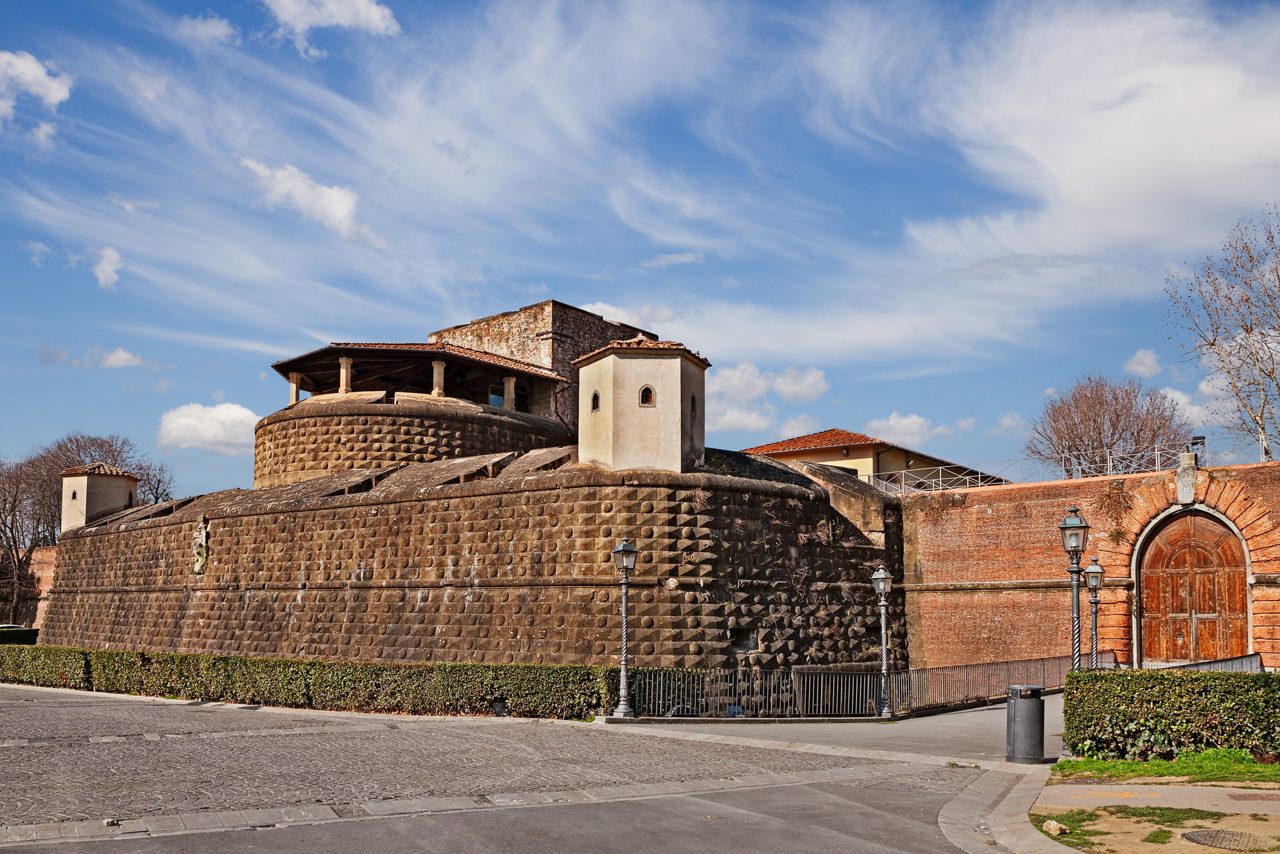 Florence, Tuscany, Italy: the ancient military fort Fortezza da Basso, now it is home to conferences, concerts and exhibitions