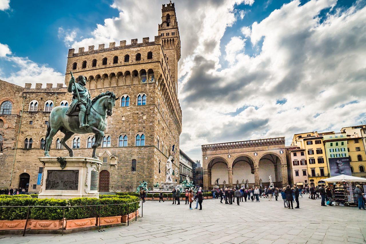 Lordship square in Florence, Italy
