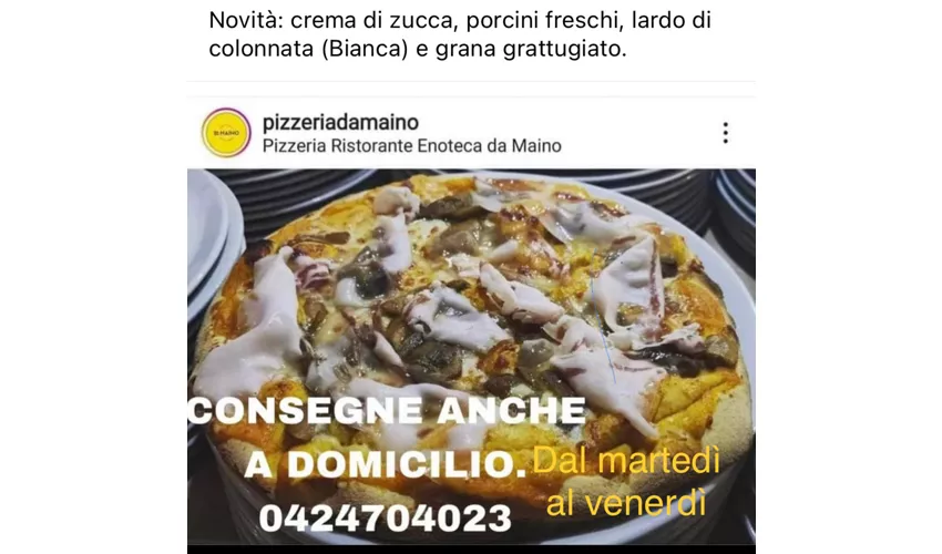 Pizzeria Ristorante Enoteca da Maino