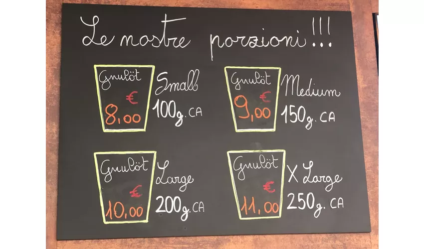 'Gnulot, Pasta Fresca