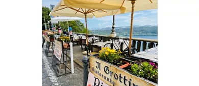 Il Grottino - piatti tipici, specialità di pesce vista lago