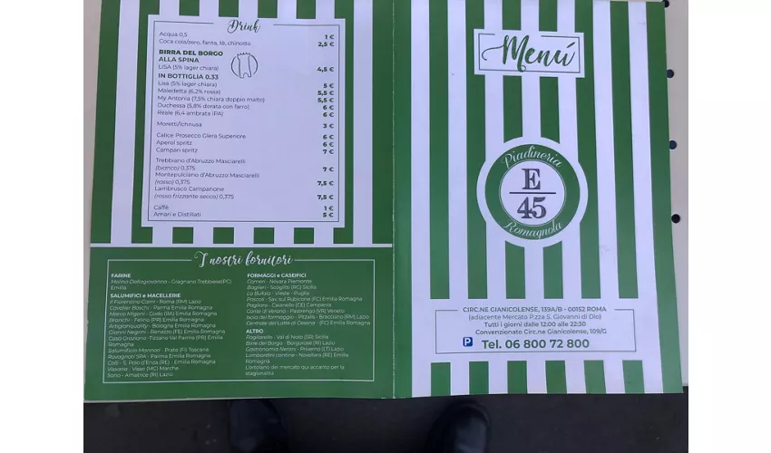 Piadineria romagnola E 45