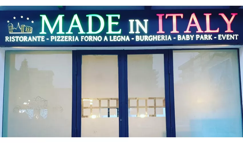 MADE IN ITALY RISTORANTE PIZZERIA BABY PARK EVENTI DANCE KARAOKE