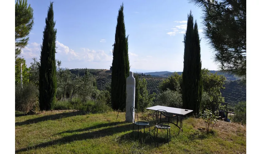 Agriturismo nelle colline sopra il Lago Trasimeno