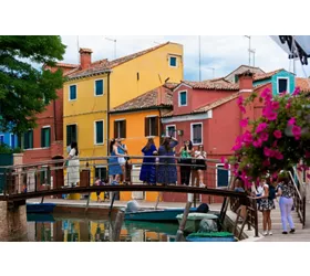 Murano e Burano: Tour in barca + Soffiatura del vetro - Partenza dalla stazione