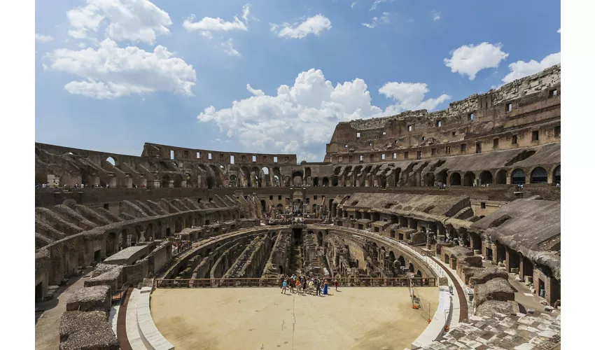 Colosseo, Arena, Foro Romano e Palatino + Tour in autobus