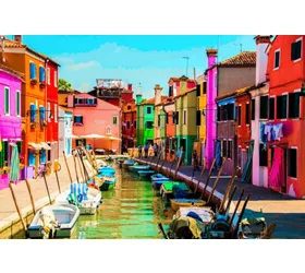 Murano e Burano: tour in barca da Piazza San Marco + dimostrazione di soffiatura del vetro