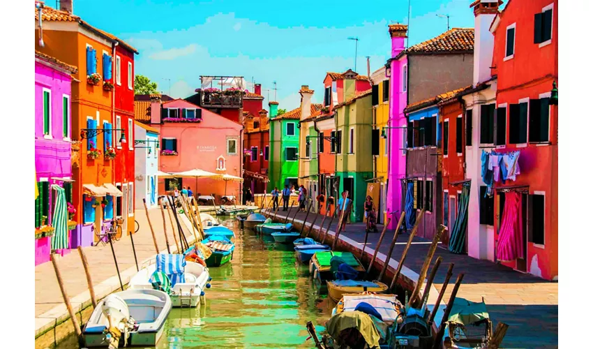 Murano e Burano: tour in barca da Piazza San Marco + dimostrazione di soffiatura del vetro