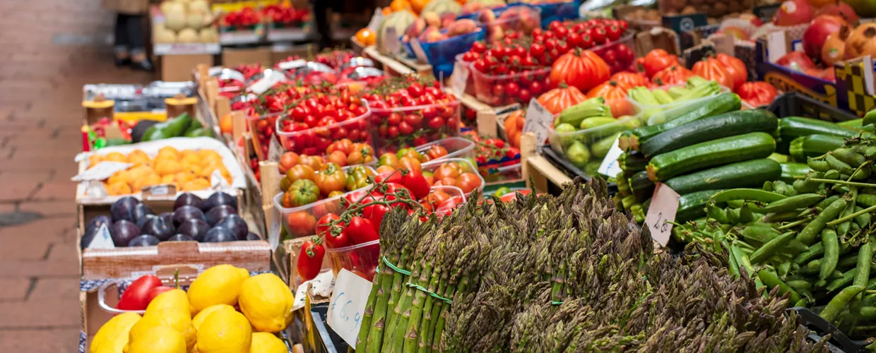 Alte Markt im Quadrilatero von Bologna