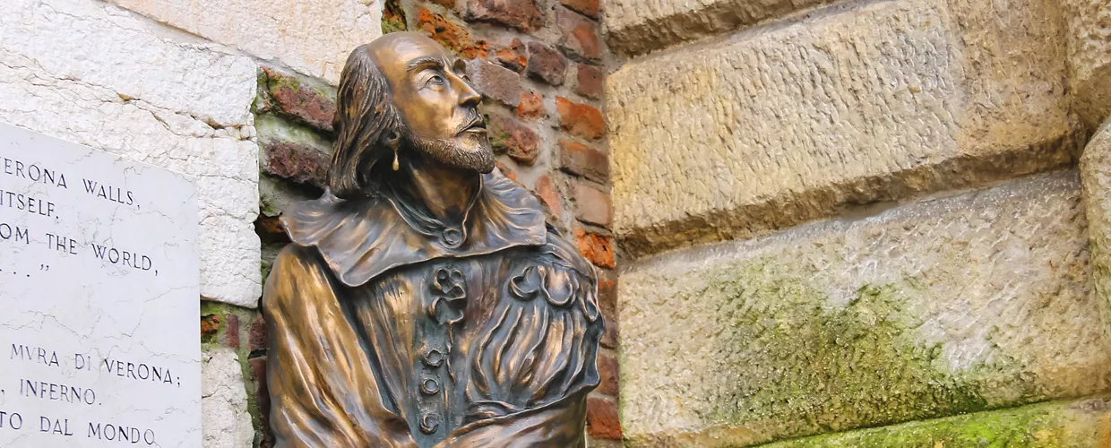 Die Büste von Shakespeare