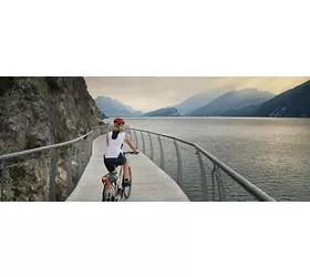 Passerelle suspendue de la piste cyclable de Limone sul Garda
