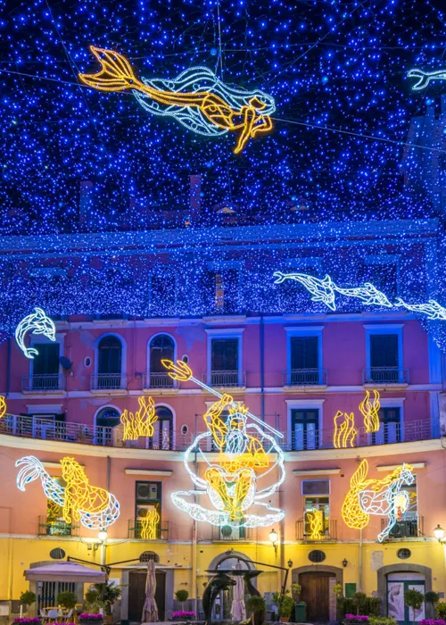 Las Luces de artista en Salerno son el evento más brillante del año