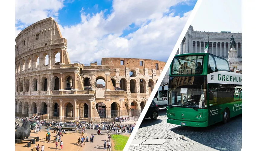 Colosseo, Arena, Foro Romano e Palatino + Tour in autobus