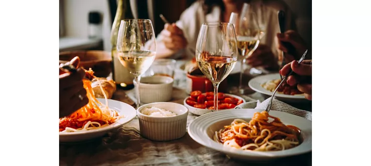 El amor por la buena comida y la pasión por el buen vino