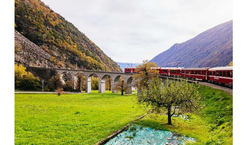 Comer See & St. Moritz: Tagestour ab Mailand + Fahrt mit der roten Bernina-Bahn & Bootstouren