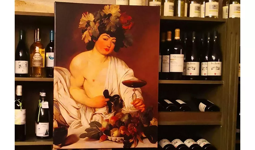 Roma: Degustazione di vini locali + tour guidato dei dipinti di Caravaggio