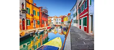 Murano y Burano: Visita guiada con soplado de vidrio y fabricación de encajes + Excursión en barco