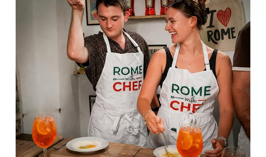 Corso di cucina "Spritz e spaghetti a Roma": pasta fresca + 3 cocktail