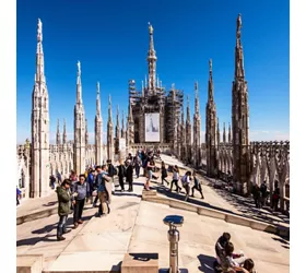 Duomo de Milán, Azotea y Museo: Entrada