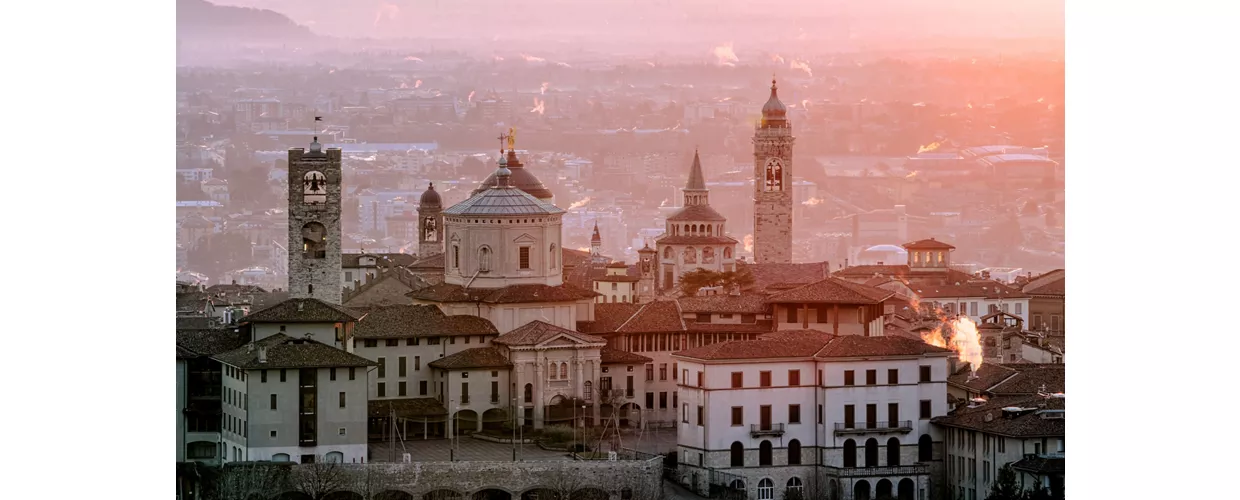 Vista su Bergamo