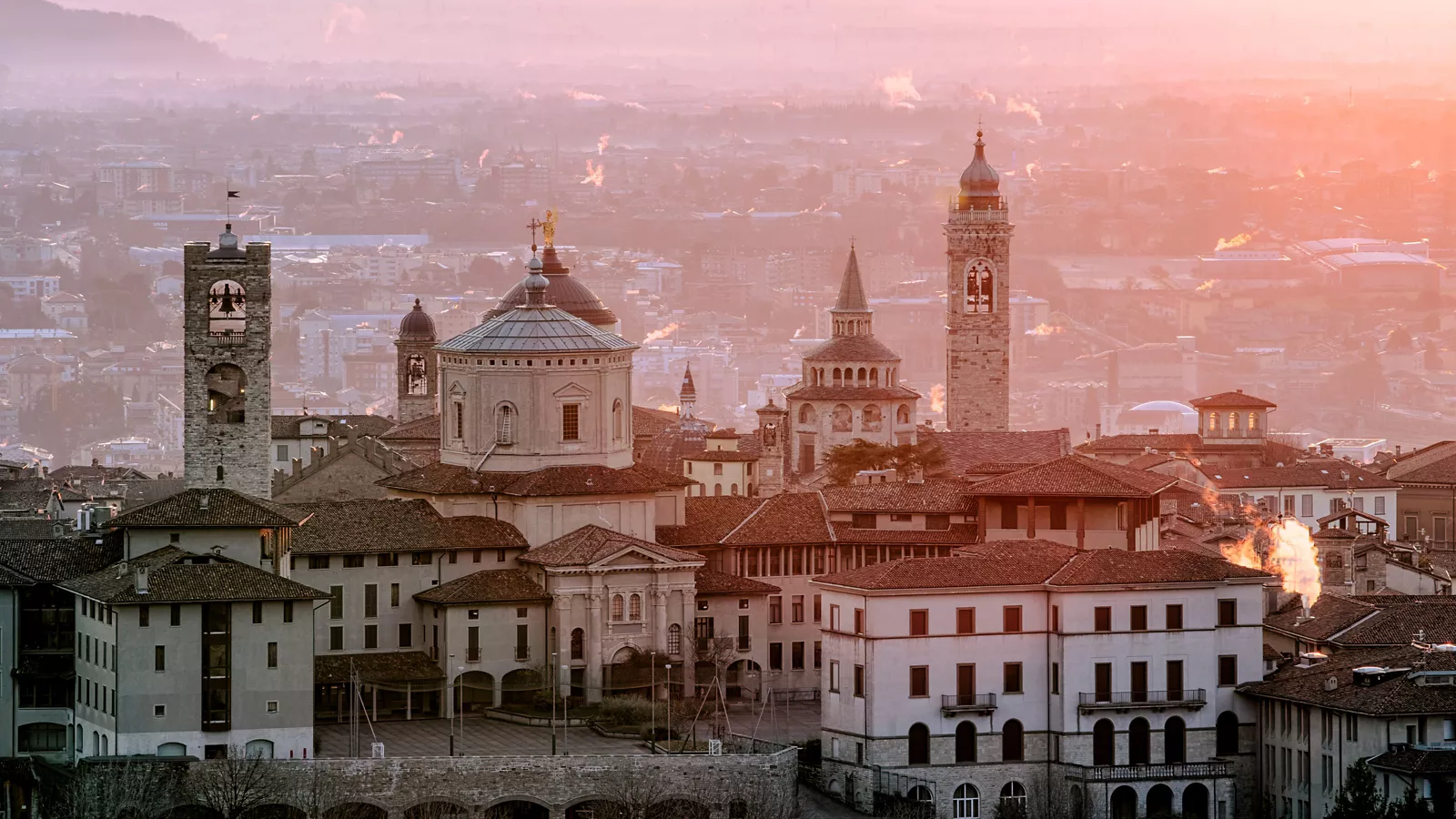 Vista su Bergamo