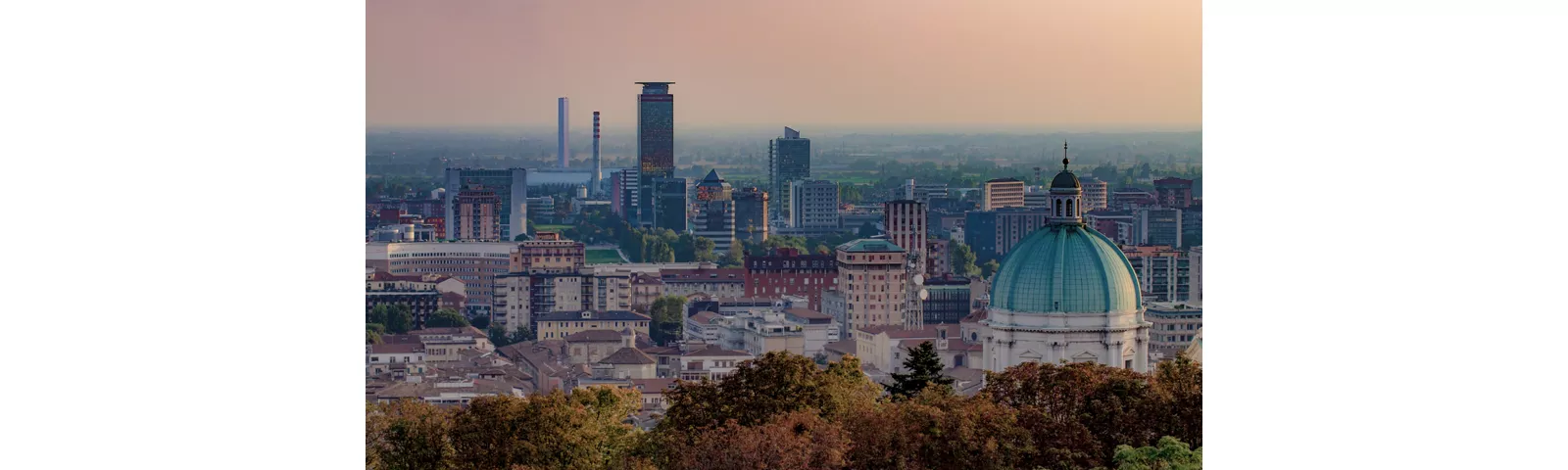 View of the city of Brescia