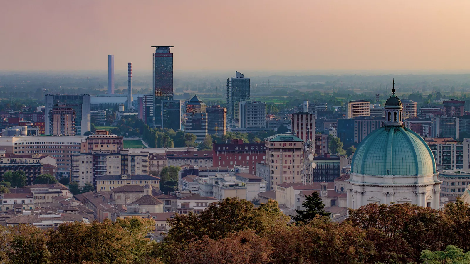 Vista sulla città di Brescia