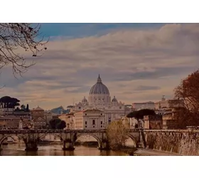 Roma: Visita a pie + Viaje de ida y vuelta desde/hacia Civitavecchia