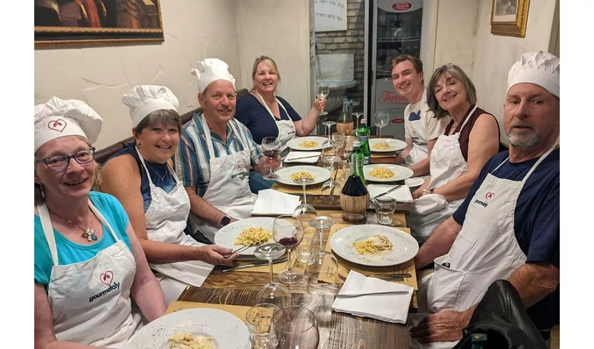 Roma: Corso di cucina di pasta amatriciana e cacio e pepe