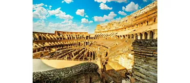 Colosseo, Arena, Sotterranei, Foro e Palatino + Tour guidato