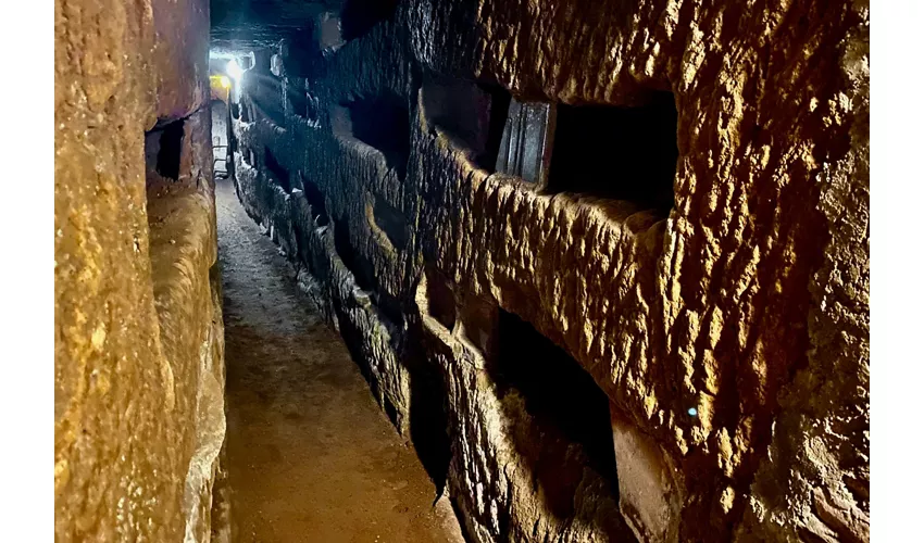 Catacombe romane: Tour guidato espresso per piccoli gruppi con trasferimento