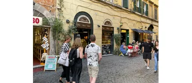 Roma: Degustazioni di cibo + Tour guidato di Trastevere e del Ghetto Ebraico