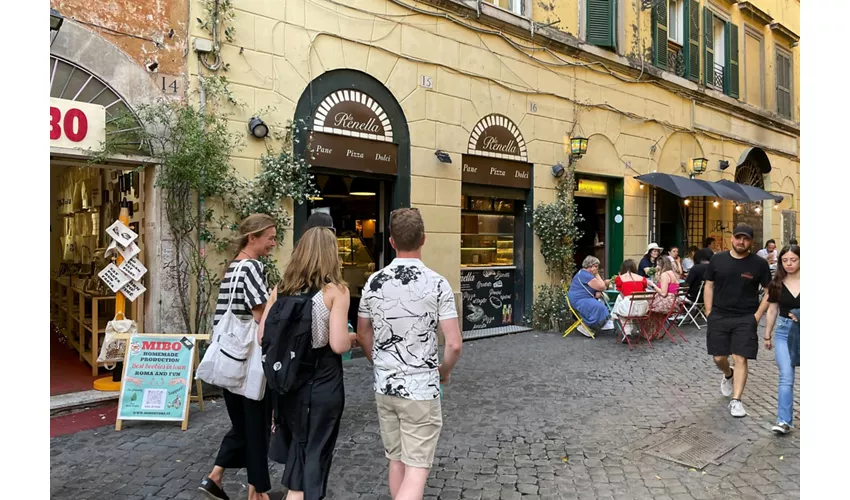 Roma: Degustazioni di cibo + Tour guidato di Trastevere e del Ghetto Ebraico