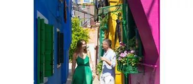 Murano e Burano: Dimostrazione di soffiatura del vetro + trasferimento